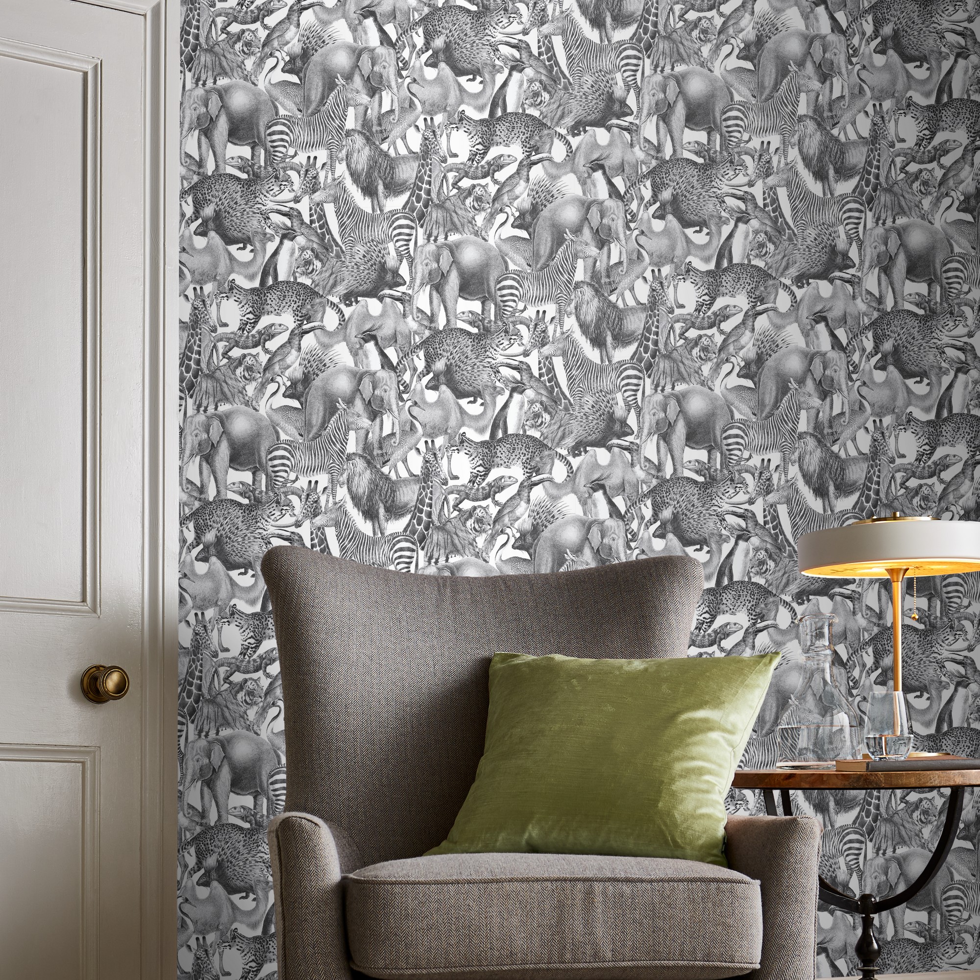 Kingdom Zebra Wallpaper 105474 By Graham Brown In Black White